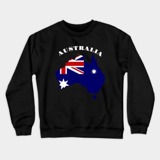 Australia Map Crewneck Sweatshirt